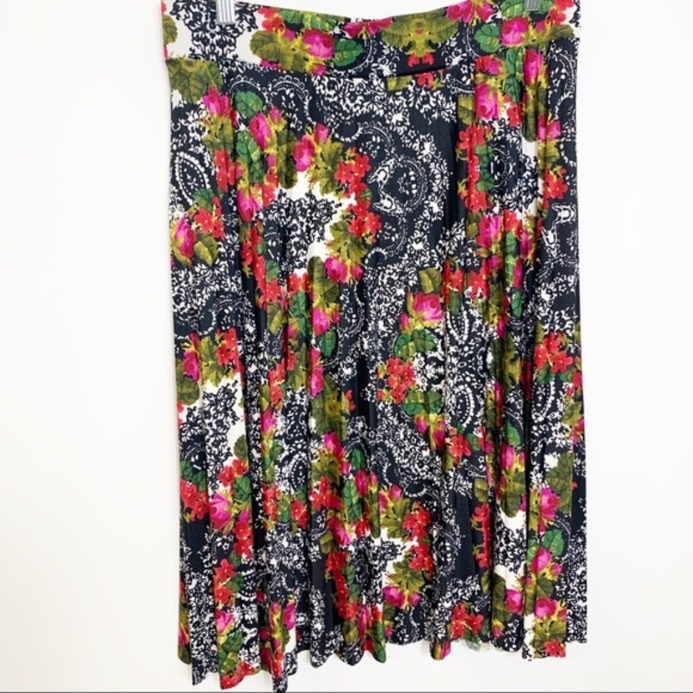 Covington Midi Bright Colorful Floral Skirt